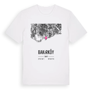 Bakırköy karta t-shirt – ekologisk bomull t-shirt från Pinshirt