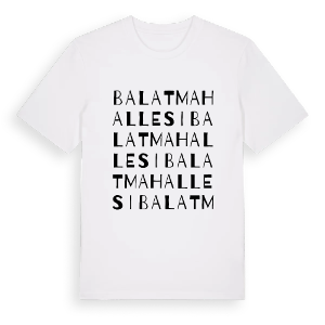 Balat Mahallesi ordlek t-shirt – ekologisk bomull t-shirt från Pinshirt
