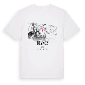 Beykoz karta t-shirt – ekologisk bomull t-shirt från Pinshirt