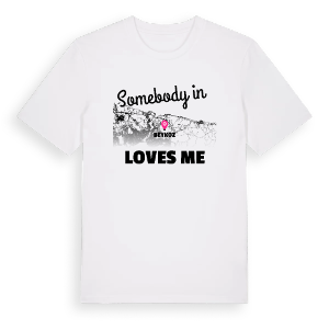 Någon i Beykoz älskar mig t-shirt – ekologisk bomull t-shirt från Pinshirt
