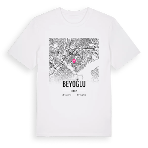Beyoğlu karta t-shirt – ekologisk bomull t-shirt från Pinshirt
