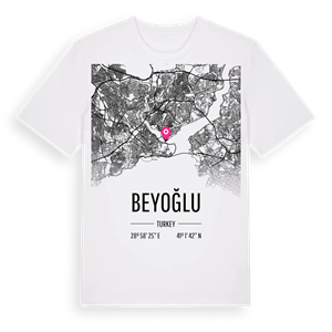 Beyoğlu karta t-shirt – ekologisk bomull t-shirt från Pinshirt