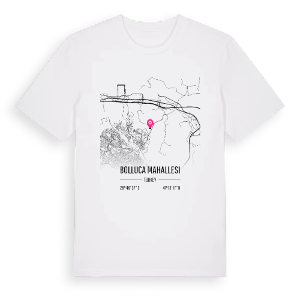 Bolluca Mahallesi karta t-shirt – ekologisk bomull t-shirt från Pinshirt