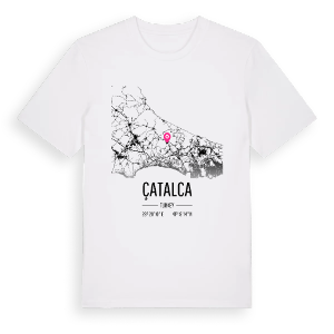 Çatalca karta t-shirt – ekologisk bomull t-shirt från Pinshirt