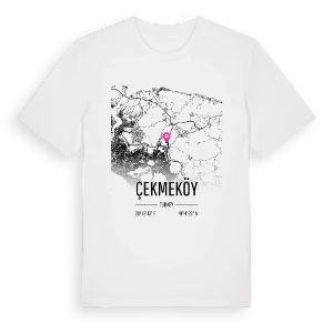 Çekmeköy karta t-shirt – ekologisk bomull t-shirt från Pinshirt