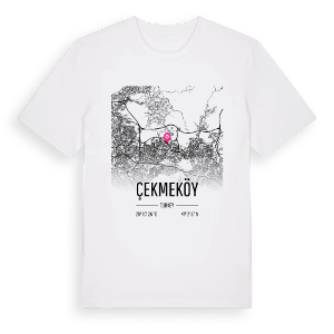 Çekmeköy karta t-shirt – ekologisk bomull t-shirt från Pinshirt