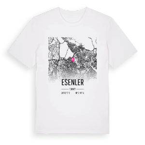 Esenler karta t-shirt – ekologisk bomull t-shirt från Pinshirt