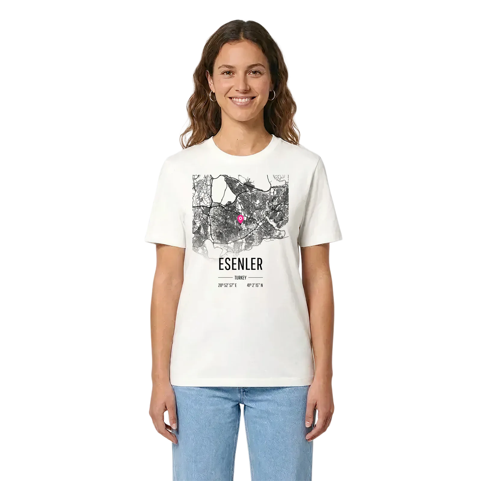 Esenler karta t-shirt – White, i miljö