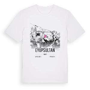 Eyüpsultan karta t-shirt – ekologisk bomull t-shirt från Pinshirt
