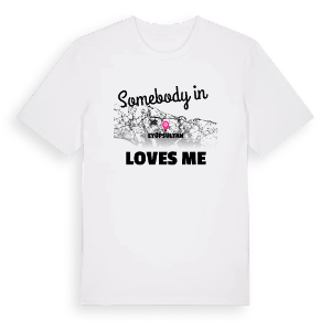 Någon i Eyüpsultan älskar mig t-shirt – ekologisk bomull t-shirt från Pinshirt