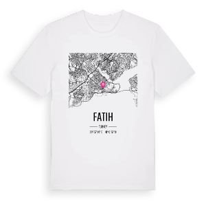 Fatih karta t-shirt – ekologisk bomull t-shirt från Pinshirt