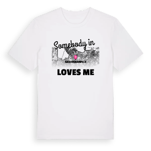 Någon i Gaziosmanpaşa älskar mig t-shirt – ekologisk bomull t-shirt från Pinshirt