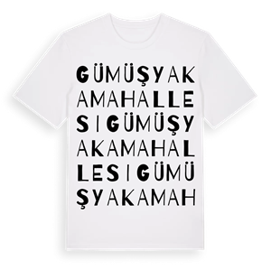 Gümüşyaka Mahallesi ordlek t-shirt – ekologisk bomull t-shirt från Pinshirt