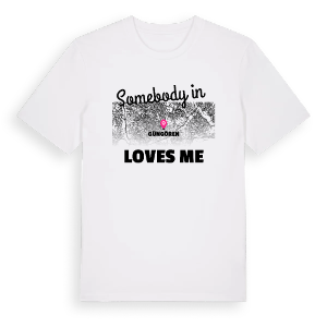 Någon i Güngören älskar mig t-shirt – ekologisk bomull t-shirt från Pinshirt