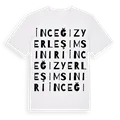 İnceğiz Yerleşim Sınırı ordlek t-shirt