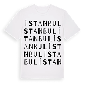 İstanbul ordlek t-shirt – ekologisk bomull t-shirt från Pinshirt