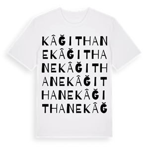 Kâğıthane ordlek t-shirt – ekologisk bomull t-shirt från Pinshirt