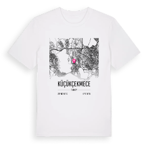 Küçükçekmece karta t-shirt – ekologisk bomull t-shirt från Pinshirt