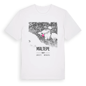 Maltepe karta t-shirt – ekologisk bomull t-shirt från Pinshirt