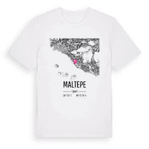 Maltepe karta t-shirt – ekologisk bomull t-shirt från Pinshirt