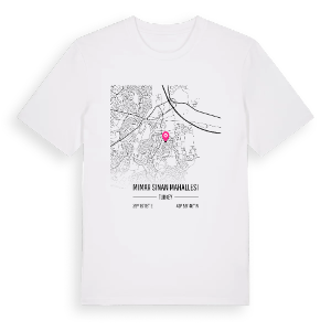 Mimar Sinan Mahallesi karta t-shirt – ekologisk bomull t-shirt från Pinshirt