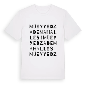 Müeyyedzade Mahallesi ordlek t-shirt – ekologisk bomull t-shirt från Pinshirt