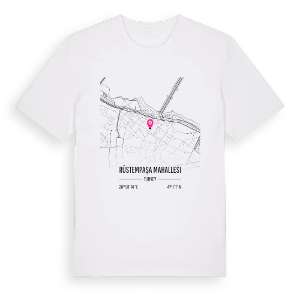Rüstempaşa Mahallesi karta t-shirt – ekologisk bomull t-shirt från Pinshirt