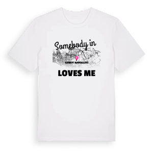 Någon i Sanayi Mahallesi älskar mig t-shirt – ekologisk bomull t-shirt från Pinshirt
