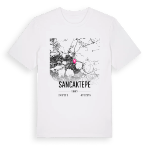 Sancaktepe karta t-shirt – ekologisk bomull t-shirt från Pinshirt