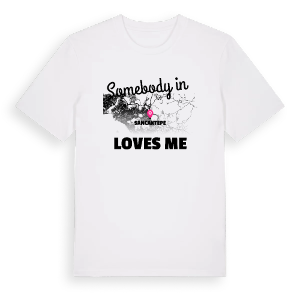 Någon i Sancaktepe älskar mig t-shirt – ekologisk bomull t-shirt från Pinshirt