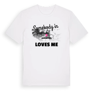 Någon i Sancaktepe älskar mig t-shirt – ekologisk bomull t-shirt från Pinshirt