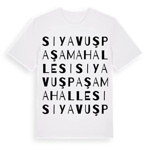 Siyavuşpaşa Mahallesi ordlek t-shirt – ekologisk bomull t-shirt från Pinshirt