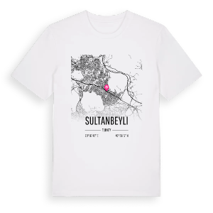 Sultanbeyli karta t-shirt – ekologisk bomull t-shirt från Pinshirt