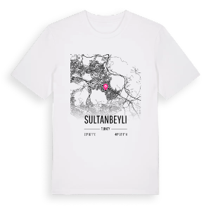 Sultanbeyli karta t-shirt – ekologisk bomull t-shirt från Pinshirt