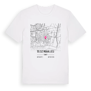 Telsiz Mahallesi karta t-shirt – ekologisk bomull t-shirt från Pinshirt