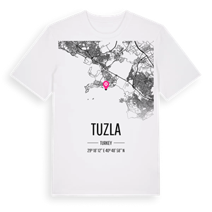 Tuzla karta t-shirt – ekologisk bomull t-shirt från Pinshirt