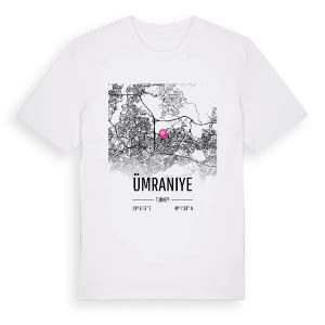 Ümraniye karta t-shirt – ekologisk bomull t-shirt från Pinshirt
