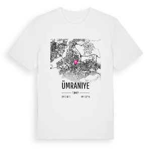Ümraniye karta t-shirt – ekologisk bomull t-shirt från Pinshirt