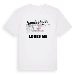 Någon i Yedikule Mahallesi älskar mig t-shirt – ekologisk bomull t-shirt från Pinshirt