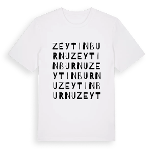 Zeytinburnu ordlek t-shirt – ekologisk bomull t-shirt från Pinshirt