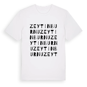 Zeytinburnu ordlek t-shirt – ekologisk bomull t-shirt från Pinshirt
