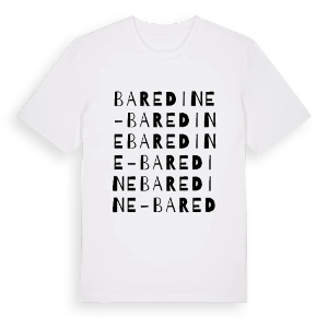 Baredine - Baredine ordlek t-shirt – ekologisk bomull t-shirt från Pinshirt