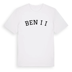 Benčići böjd t-shirt – ekologisk bomull t-shirt från Pinshirt