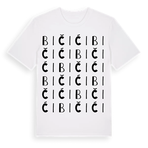 Bičići ordlek t-shirt – ekologisk bomull t-shirt från Pinshirt