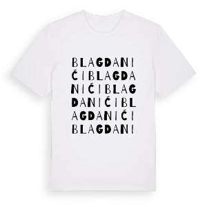 Blagdanići ordlek t-shirt – ekologisk bomull t-shirt från Pinshirt