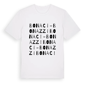 Bonaci - Bonazzi ordlek t-shirt – ekologisk bomull t-shirt från Pinshirt