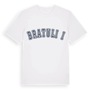 Bratulići college t-shirt – ekologisk bomull t-shirt från Pinshirt