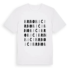 Brnobići ordlek t-shirt – ekologisk bomull t-shirt från Pinshirt