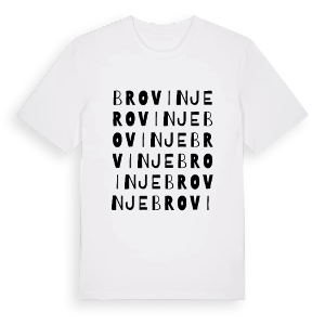 Brovinje ordlek t-shirt – ekologisk bomull t-shirt från Pinshirt