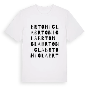 Brtonigla ordlek t-shirt – ekologisk bomull t-shirt från Pinshirt